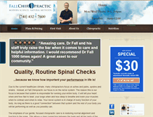 Tablet Screenshot of fallchiropractic.com